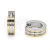 Argolla Huggie 02.63.2822.10 Acero Inoxidable, Pulido, Tono Plateado