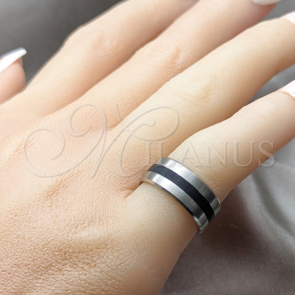 Anillo de Hombre 01.63.0620.06 Acero Inoxidable, Mate, Tono Plateado (Size 6)