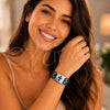 Pulsera Elegante 03.63.22145.09 Acero Inoxidable, Diseño de Cruz, Pulido, Tono Plateado (40 MM Thickness, 9 Inches Length)