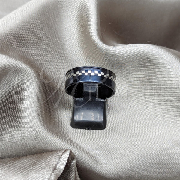 Anillo de Hombre 01.63.0623.07 Acero Inoxidable, Pulido, Rodinado Negro (Size 7)
