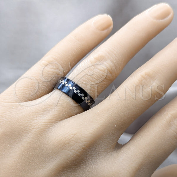 Anillo de Hombre 01.63.0623.11 Acero Inoxidable, Pulido, Rodinado Negro (Size 11)