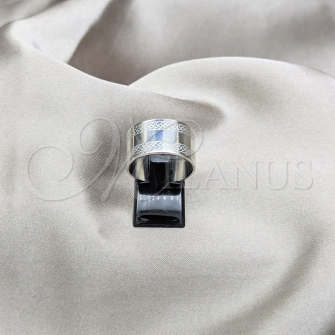 Anillo de Hombre 01.63.0632.07 Acero Inoxidable, Pulido, Tono Plateado (Size 7)