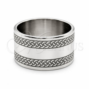 Anillo de Hombre 01.63.0632.08 Acero Inoxidable, Pulido, Tono Plateado (Tamaño 8)