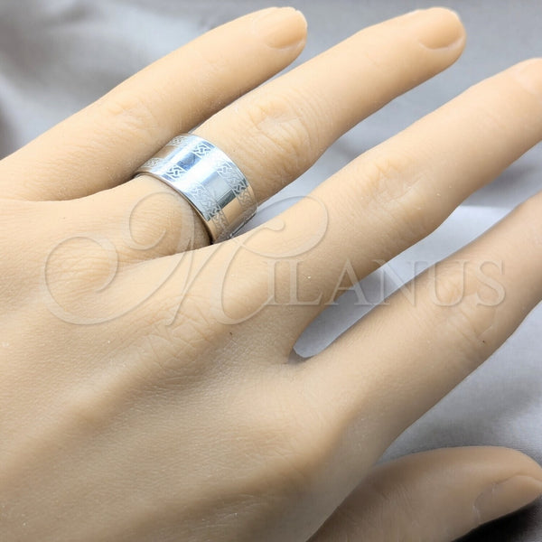 Anillo de Hombre 01.63.0632.11 Acero Inoxidable, Pulido, Tono Plateado (Size 11)