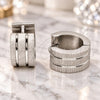 Argolla Huggie 02.63.2846.10 Acero Inoxidable, Pulido, Tono Plateado