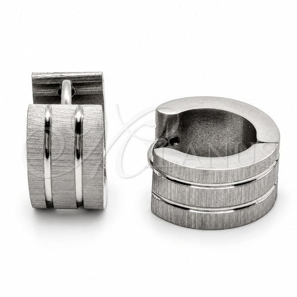Argolla Huggie 02.63.2846.10 Acero Inoxidable, Pulido, Tono Plateado