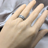 Anillo de Hombre 01.63.0634.05 Acero Inoxidable, Diseño de Duplo, Pulido Negro, Rodinado Negro (Size 5)