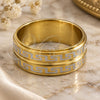 Anillo de Hombre 01.63.0636.10 Acero Inoxidable, Pulido, Tono Dorado (Tamaño 10)