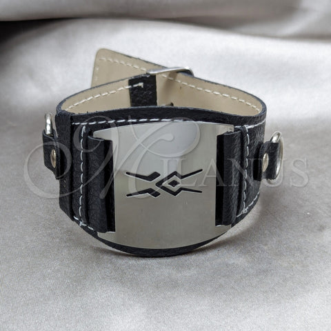 Pulsera Elegante 03.63.22147.09 Acero Inoxidable, Pulido, Tono Plateado (45 MM Thickness, 9 Inches Length)