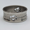 Anillo de Hombre 01.63.0641.06 Acero Inoxidable, Diseño de Serpiente y Pajaro, Pulido Negro, Tono Plateado (Size 6)