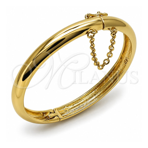 Aro Individual 07.185.0020.05 Oro Laminado, Pulido, Tono Dorado (Grosor 07.6 MM, Talla 5 (2,50 de Diámetro))