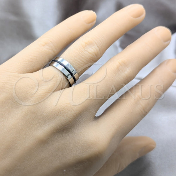 Anillo de Hombre 01.63.0645.05 Acero Inoxidable, Pulido, Dos Tonos (Size 5)