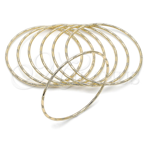 Aro Semanario 07.93.0002.04 Oro Laminado, Diamantado, Tono Dorado (Thickness, Size 4 (2.25 Diameter))