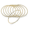 Aro Semanario 07.93.0002.04 Oro Laminado, Diamantado, Tono Dorado (Thickness, Size 4 (2.25 Diameter))