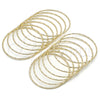 Aro Semanario 07.93.0002.04 Oro Laminado, Diamantado, Tono Dorado (Thickness, Size 4 (2.25 Diameter))