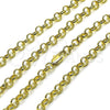 Gargantilla Basica 04.213.0353.24 Oro Laminado, Diseño de Rolo, Pulido, Tono Dorado (Thickness, 24 Inches Length)