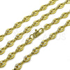 Gargantilla Elegante 04.213.0354.24 Oro Laminado, Diseño de Puff Mariner, Pulido, Tono Dorado (Thickness, 24 Inches Length)