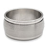 Anillo de Hombre 01.63.0650.06 Acero Inoxidable, Pulido Negro, Tono Plateado (Size 6)