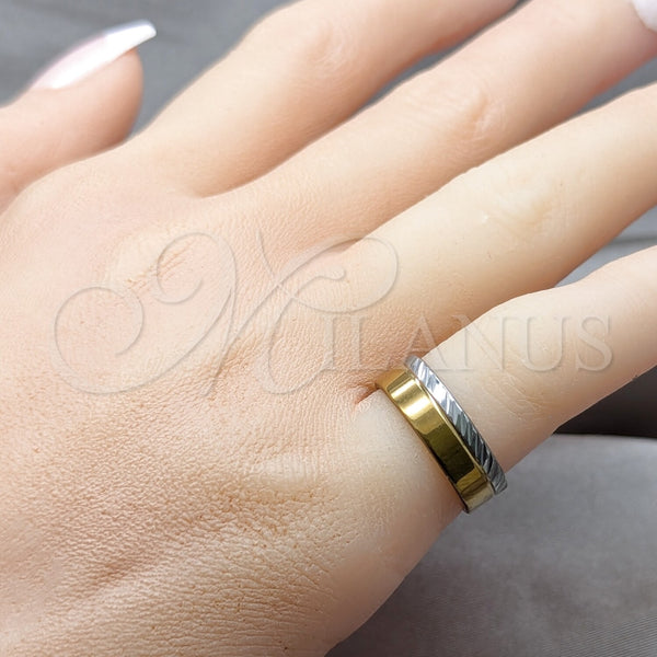 Anillo de Hombre 01.63.0653.06 Acero Inoxidable, Pulido, Tono Dorado (Size 6)