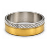 Anillo de Hombre 01.63.0653.07 Acero Inoxidable, Pulido, Tono Dorado (Tamaño 7)