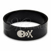 Anillo de Hombre 01.63.0658.08 Acero Inoxidable, Diseño de Calavera, Pulido Negro, Rodinado Negro (Size 8)