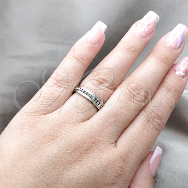 Anillo de Hombre 01.63.0662.06 Acero Inoxidable, Pulido, Tono Plateado (Size 5)