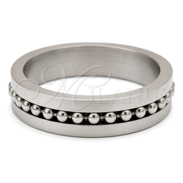 Anillo de Hombre 01.63.0662.06 Acero Inoxidable, Pulido, Tono Plateado (Size 5)