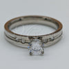Anillo Elegante 01.63.0665.10 Acero Inoxidable, con Blanca Zirconia Cubica, Pulido, Tono Plateado (Size 10)