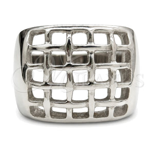 Anillo de Hombre 01.63.0669.08 Acero Inoxidable, Pulido, Tono Plateado (Size 8)