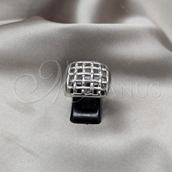 Anillo de Hombre 01.63.0669.09 Acero Inoxidable, Pulido, Tono Plateado (Size 9)