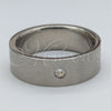 Anillo de Hombre 01.63.0674.05 Acero Inoxidable, con Blanca Cristal, Mate Negro, Tono Plateado (Size 5)