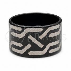 Anillo de Hombre 01.63.0678.06 Acero Inoxidable, Pulido, Rodinado Negro (Size 6)