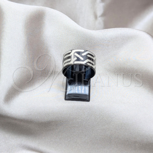 Anillo de Hombre 01.63.0678.10 Acero Inoxidable, Pulido, Rodinado Negro (Size 10)