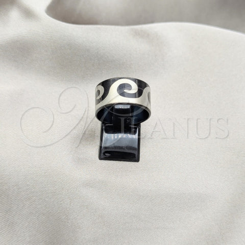 Anillo de Hombre 01.63.0679.06 Acero Inoxidable, Pulido, Rodinado Negro