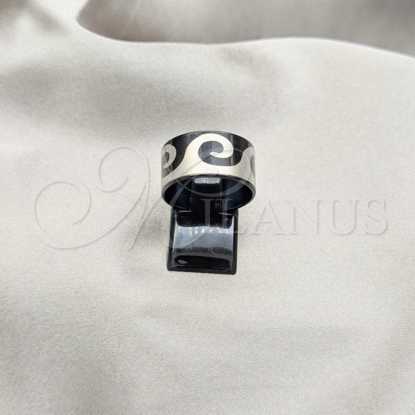 Anillo de Hombre 01.63.0679.07 Acero Inoxidable, Pulido, Rodinado Negro (Size 7)