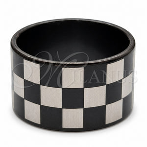 Anillo de Hombre 01.63.0680.07 Acero Inoxidable, Pulido, Rodinado Negro (Size 7)