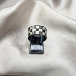 Anillo de Hombre 01.63.0680.08 Acero Inoxidable, Pulido, Rodinado Negro (Size 8)