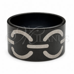 Anillo de Hombre 01.63.0681.06 Acero Inoxidable, Pulido, Rodinado Negro (Size 6)