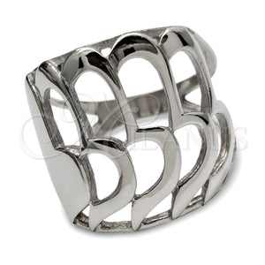 Anillo Elegante 01.63.0683.10 Acero Inoxidable, Pulido, Rodinado (Size 10)