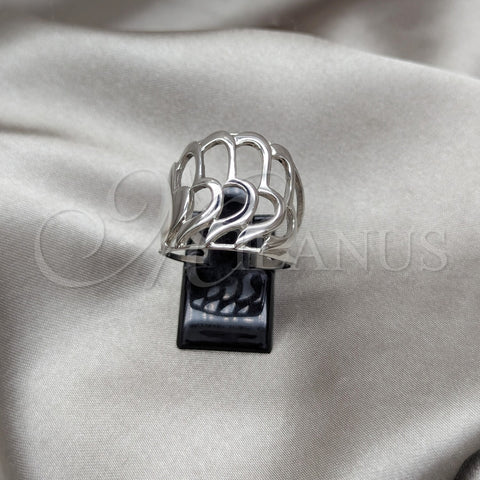 Anillo Elegante 01.63.0683.10 Acero Inoxidable, Pulido, Rodinado (Size 10)