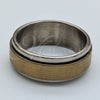 Anillo de Hombre 01.63.0685.06 Acero Inoxidable, Diseño de Duplo, Pulido, Tono Dorado (Size 6)