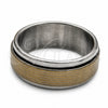 Anillo de Hombre 01.63.0685.06 Acero Inoxidable, Diseño de Duplo, Pulido, Tono Dorado (Size 6)
