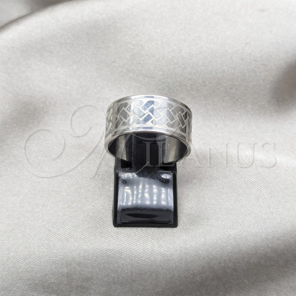 Anillo de Hombre 01.63.0686.08 Acero Inoxidable, Pulido, Rodinado (Size 8)