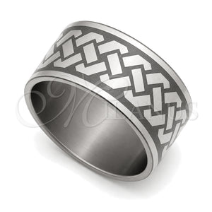 Anillo de Hombre 01.63.0686.08 Acero Inoxidable, Pulido, Rodinado (Size 8)