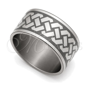Anillo de Hombre 01.63.0686.09 Acero Inoxidable, Pulido, Rodinado (Size 9)