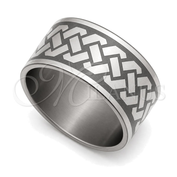 Anillo de Hombre 01.63.0686.09 Acero Inoxidable, Pulido, Rodinado (Size 9)
