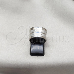 Anillo de Hombre 01.63.0689.11 Acero Inoxidable, Diseño de Delfín, Pulido Azul, Tono Plateado (Size 11)