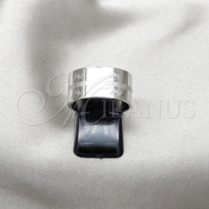 Anillo de Hombre 01.63.0690.10 Acero Inoxidable, Diseño de Delfín, Pulido Azul, Tono Plateado (Size 10)