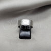 Anillo de Hombre 01.63.0691.10 Acero Inoxidable, Diseño de Flor y Estrella, Pulido, Tono Plateado (Size 10)
