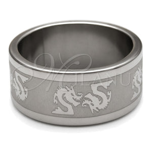 Anillo de Hombre 01.63.0692.05 Acero Inoxidable, Diseño de Libélula, Pulido, Tono Plateado (Size 5)